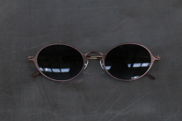 Rigards oval aluminum-magnesium alloy frame glasses RG0103AL series collection RG-RG0103AL-QTSH-F bronze dark gray
